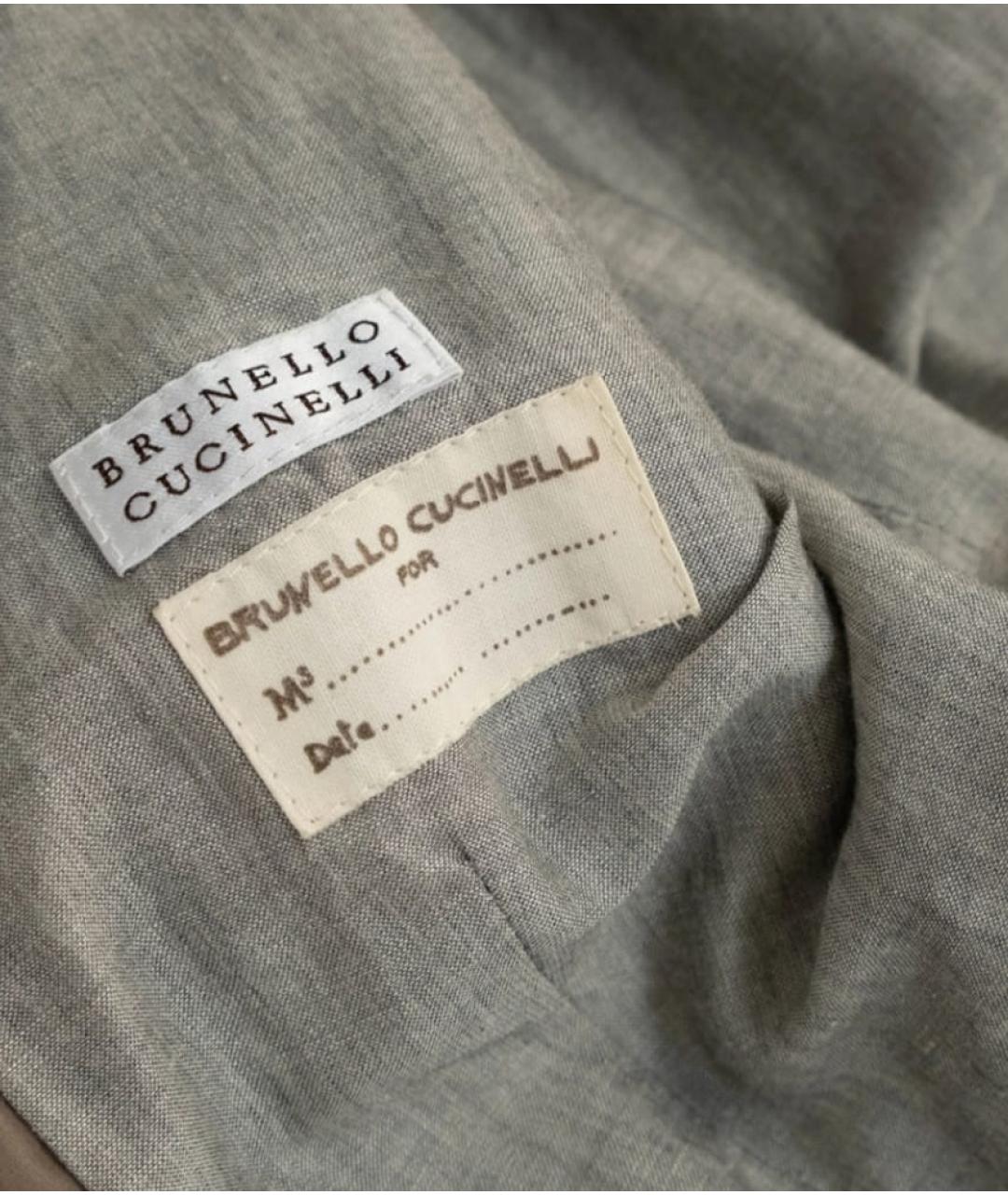 BRUNELLO CUCINELLI Бежевая хлопковая куртка, фото 3