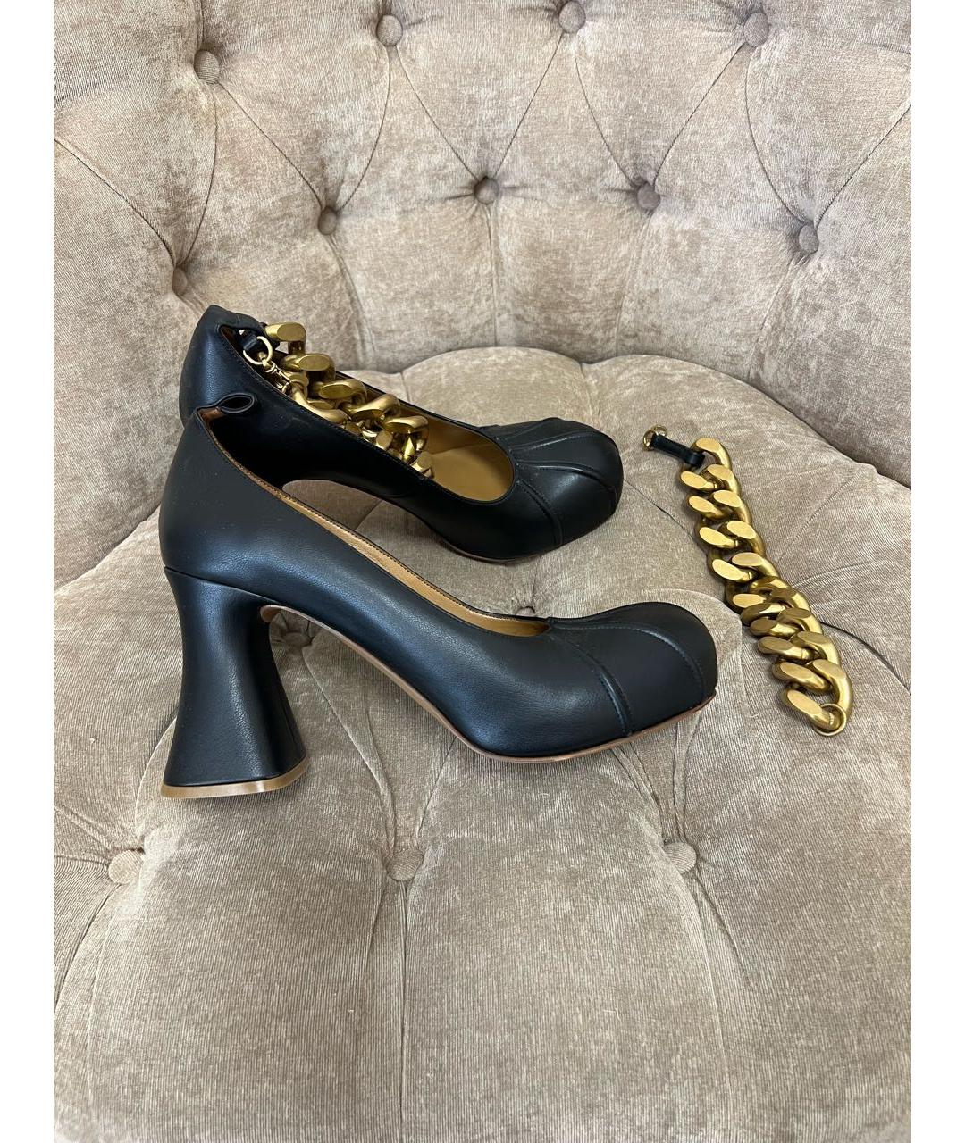 STELLA MCCARTNEY Черные кожаные туфли, фото 6