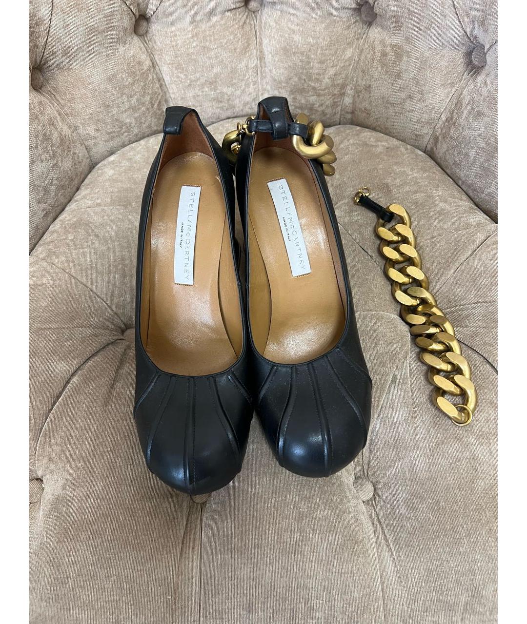 STELLA MCCARTNEY Черные кожаные туфли, фото 2