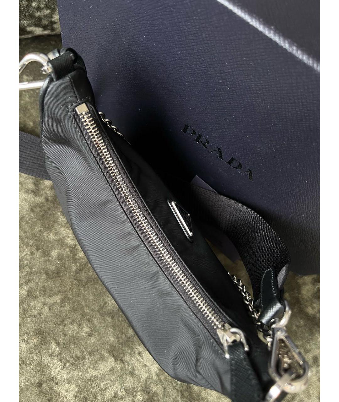 PRADA Черная сумка через плечо, фото 4