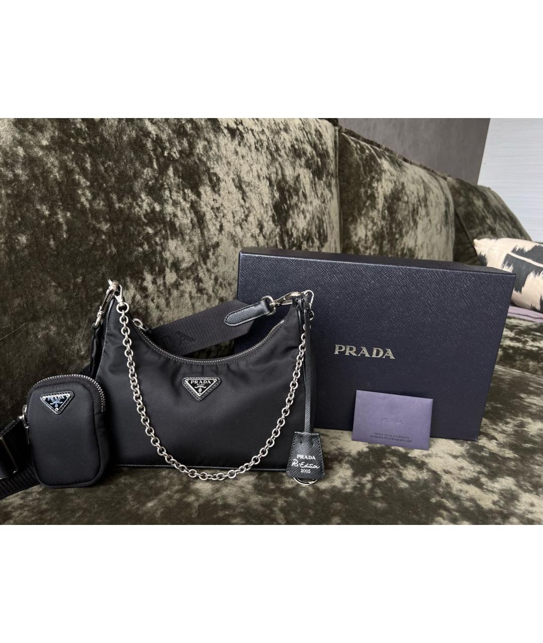 PRADA Черная сумка через плечо, фото 2