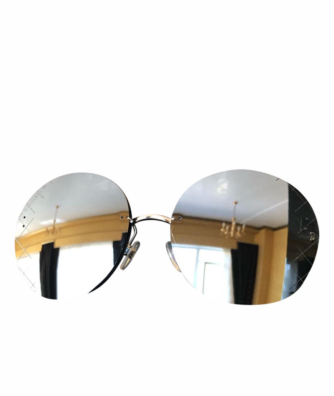CHANEL PRE-OWNED Серебряные солнцезащитные очки, фото 1