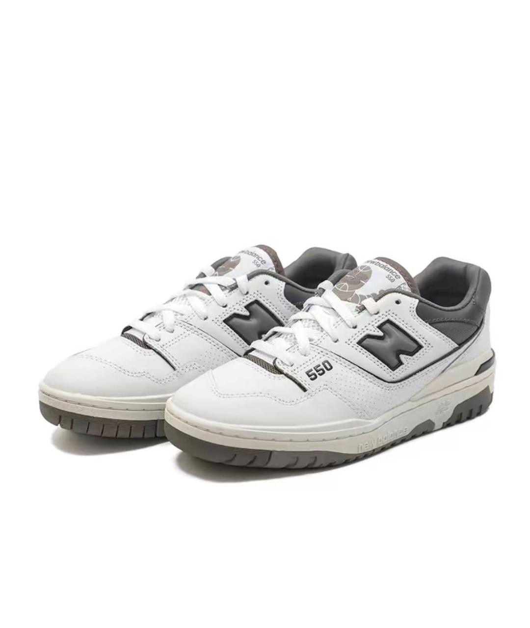 NEW BALANCE Серые кожаные кроссовки, фото 2