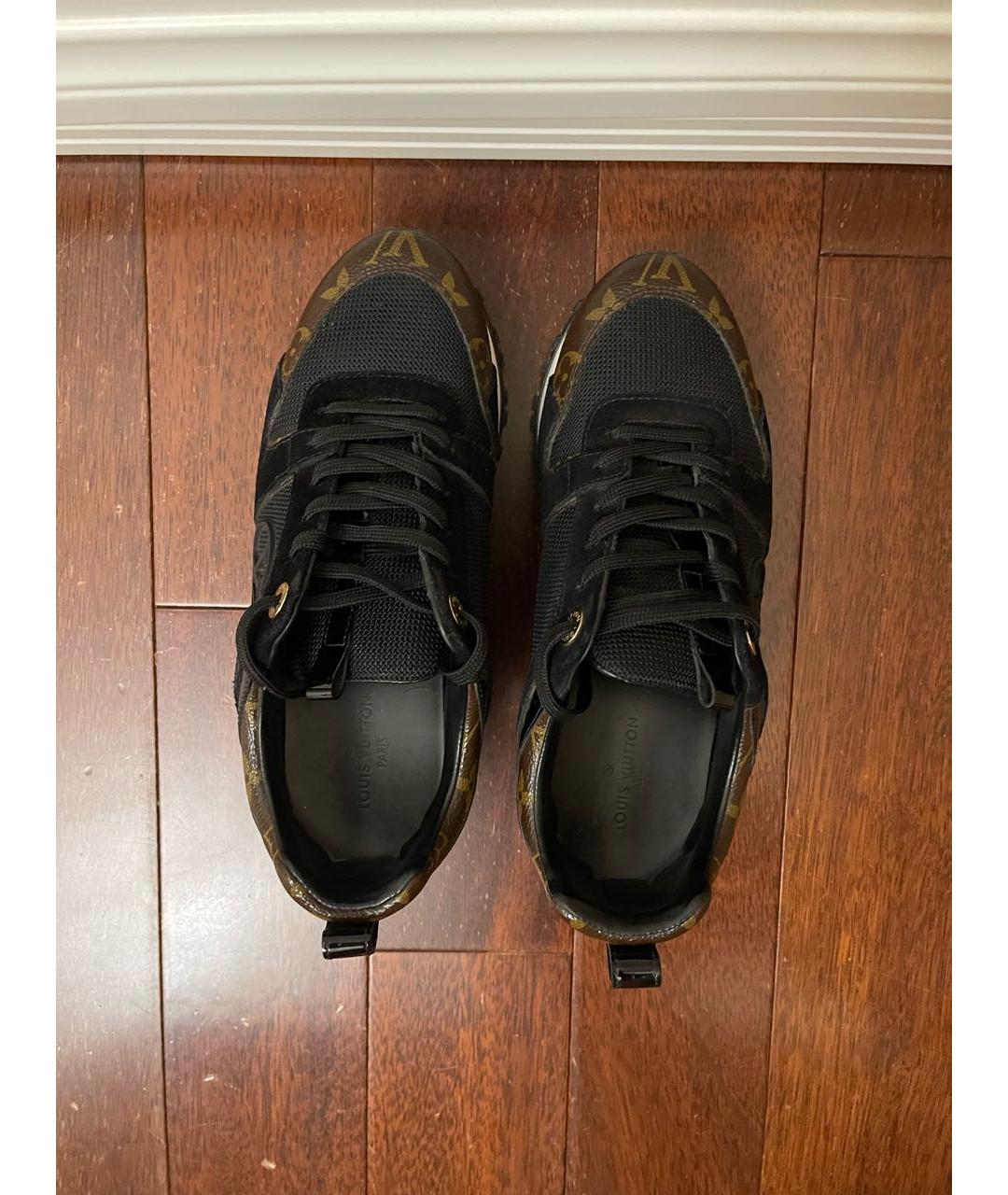 LOUIS VUITTON PRE-OWNED Черные замшевые кроссовки, фото 3