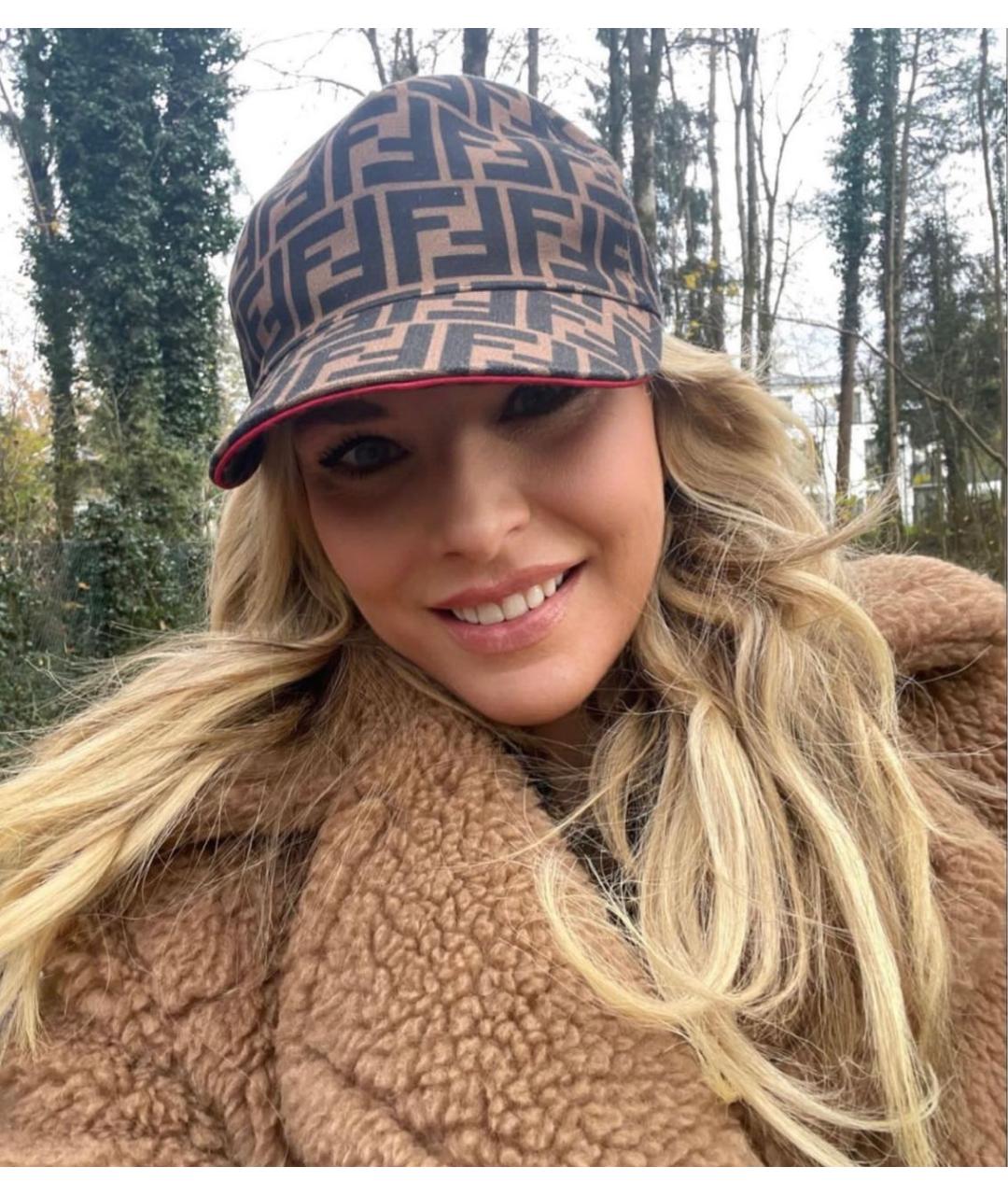 FENDI Коричневая кепка, фото 2