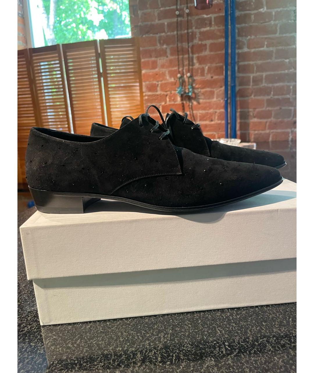 CELINE PRE-OWNED Черные замшевые туфли, фото 5