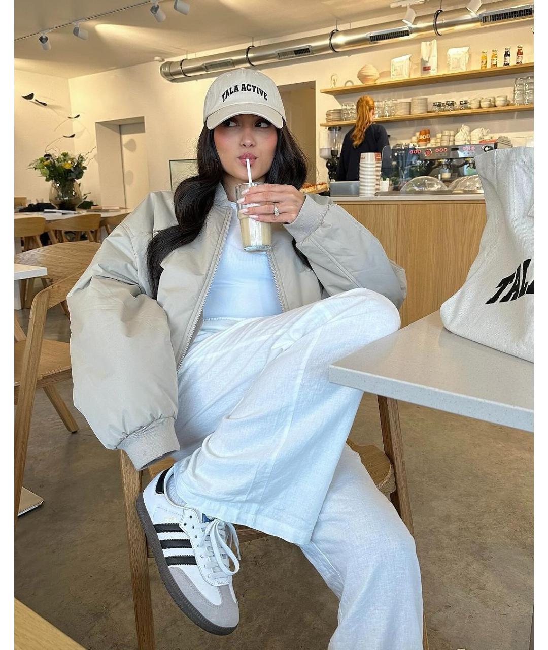ADIDAS Белые кожаные кроссовки, фото 6