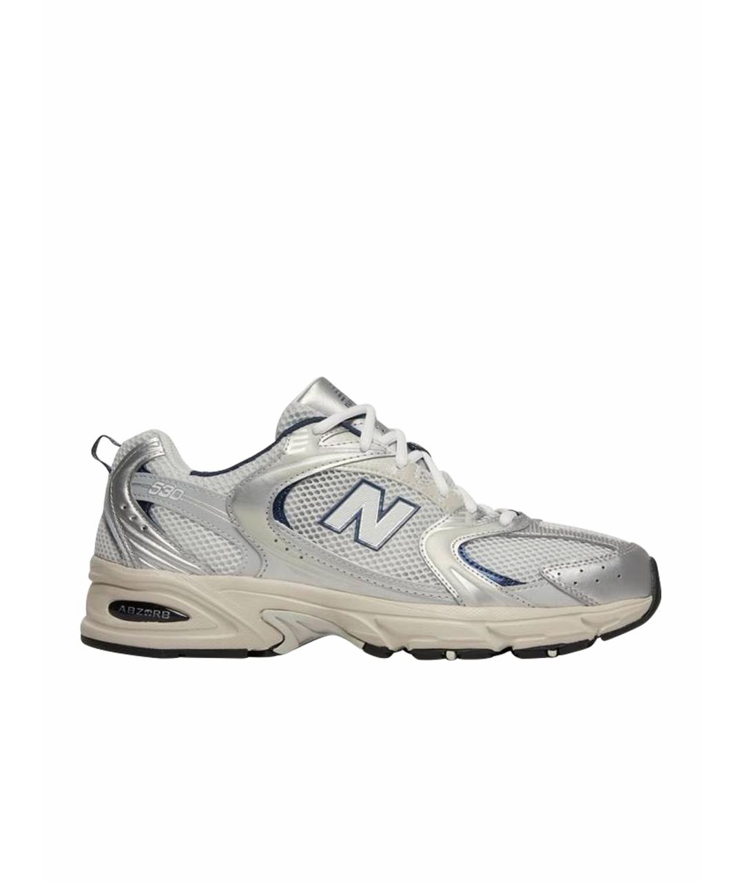 NEW BALANCE Серебряные кроссовки, фото 1