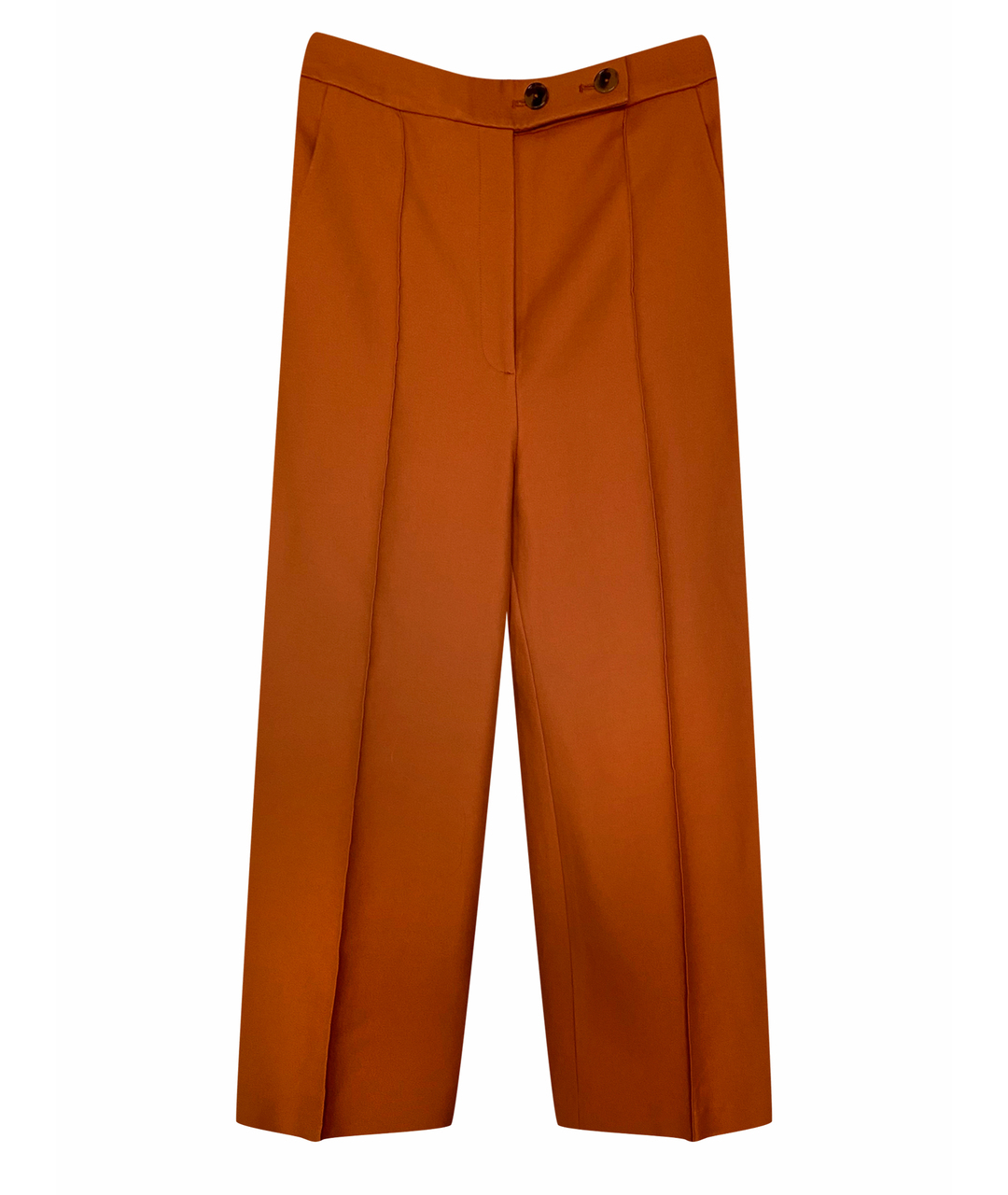 KHAITE Оранжевое прямые брюки, фото 1