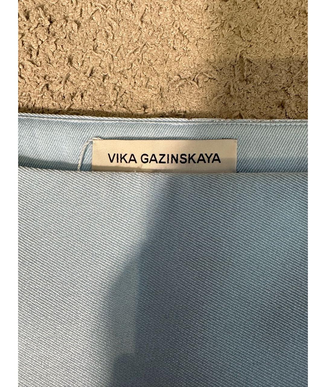 VIKA GAZINSKAYA Голубая юбка мини, фото 4