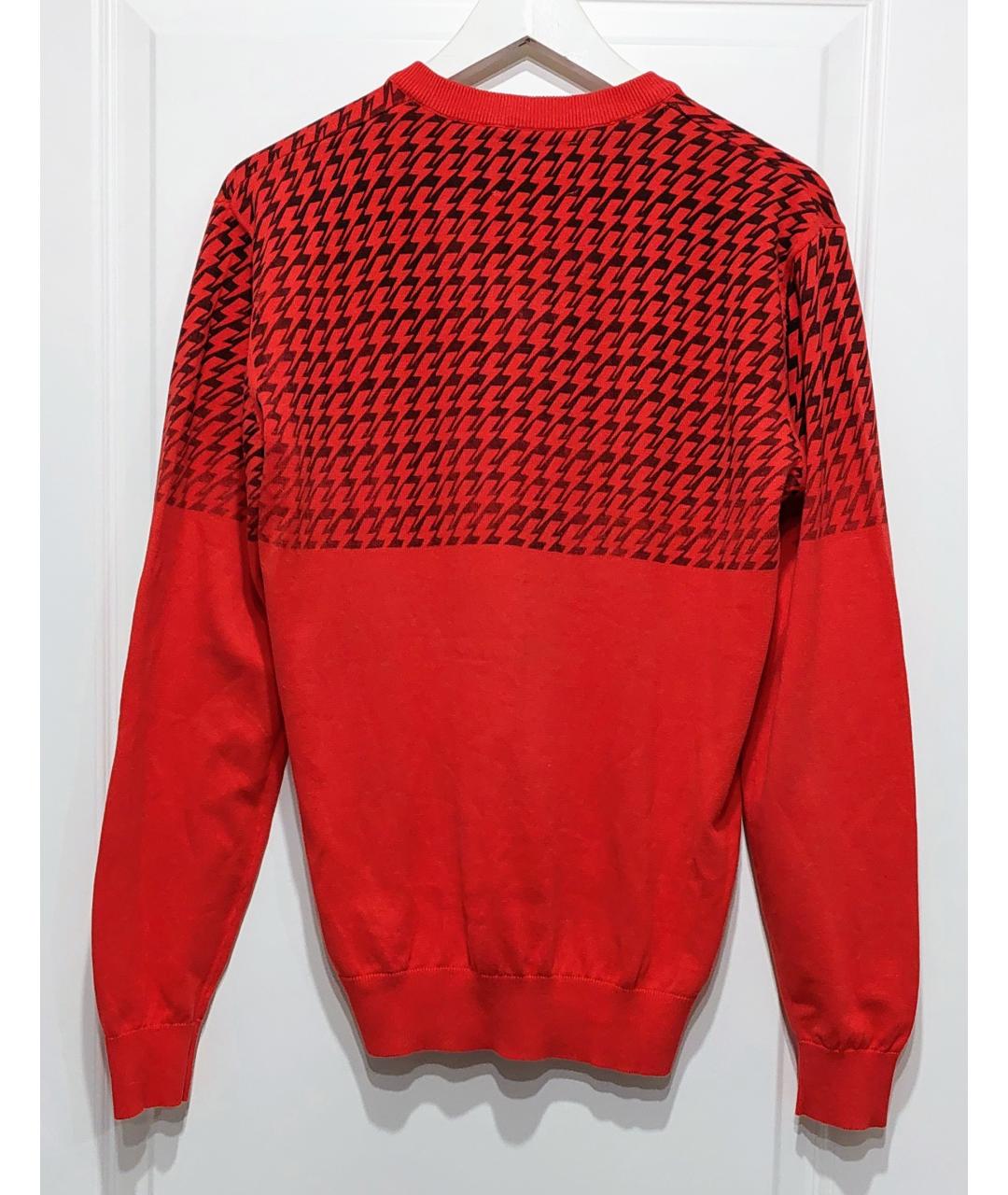 JOHN RICHMOND Красный хлопковый джемпер / свитер, фото 2