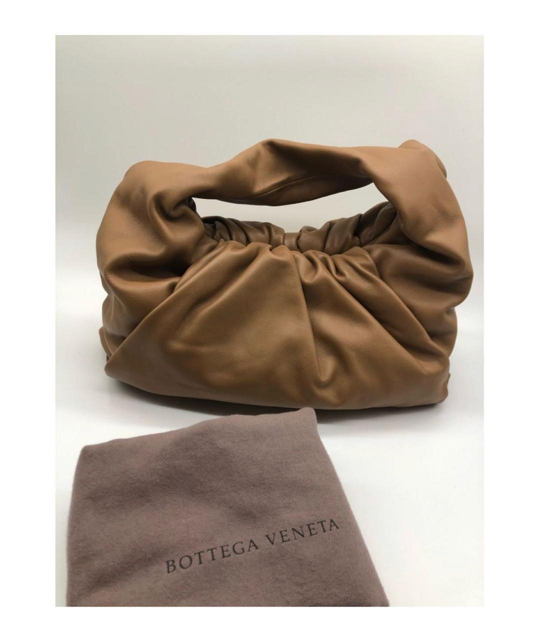 BOTTEGA VENETA Коричневая кожаная сумка через плечо, фото 2