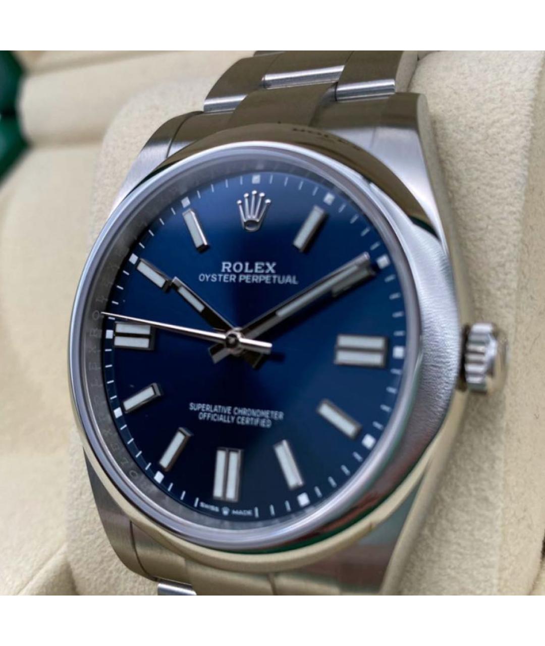 ROLEX Синие металлические часы, фото 3