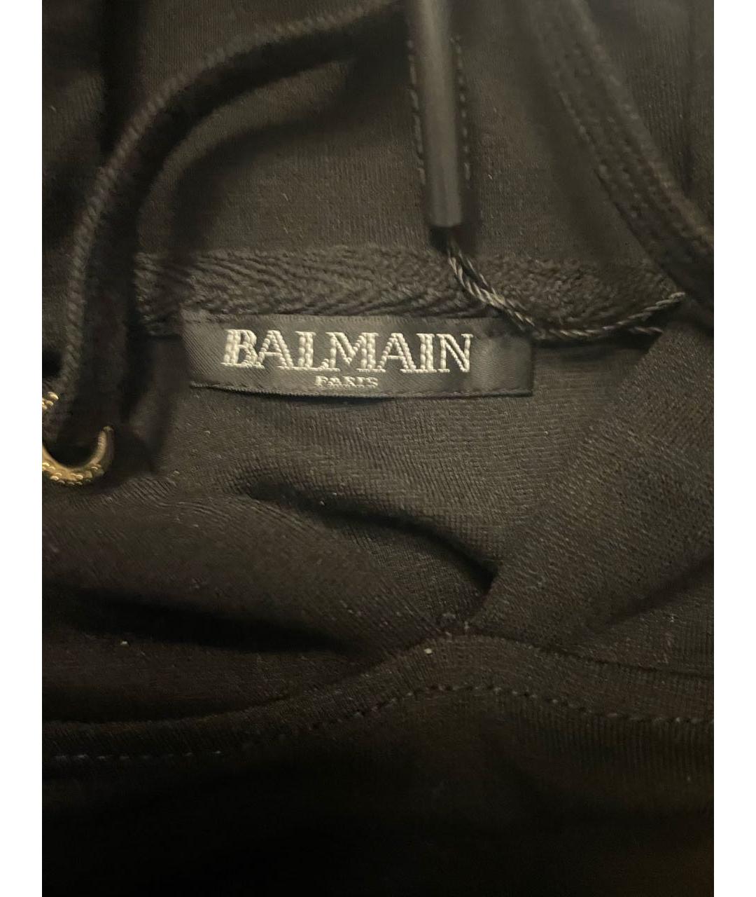 BALMAIN Черный хлопковый спортивный костюм, фото 3