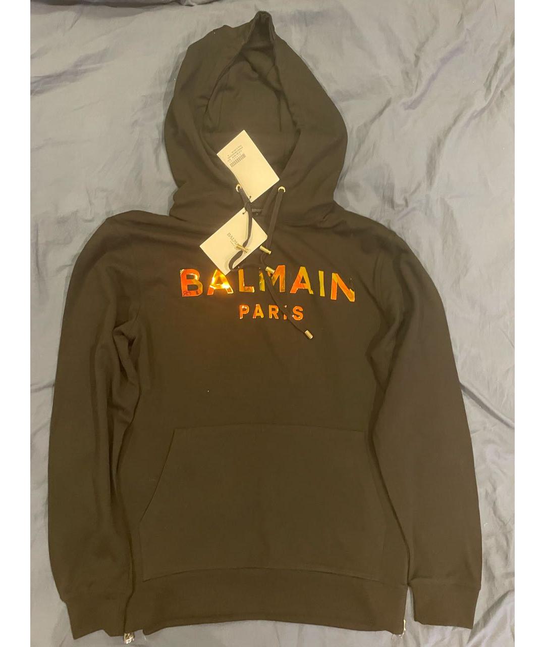 BALMAIN Черный хлопковый спортивный костюм, фото 6