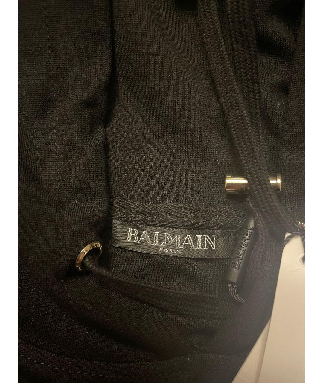 BALMAIN Черный хлопковый спортивный костюм, фото 4