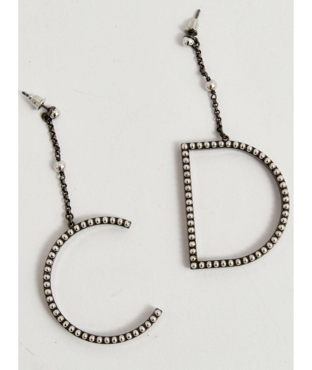 CHRISTIAN DIOR Серебряные металлические серьги, фото 6