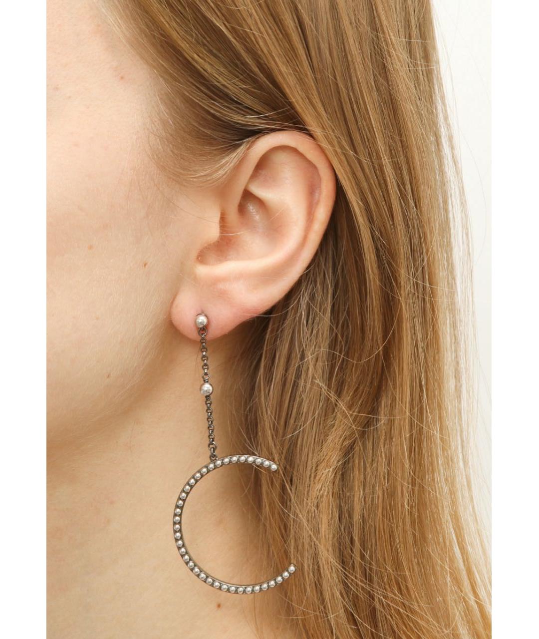 CHRISTIAN DIOR Серебряные металлические серьги, фото 4