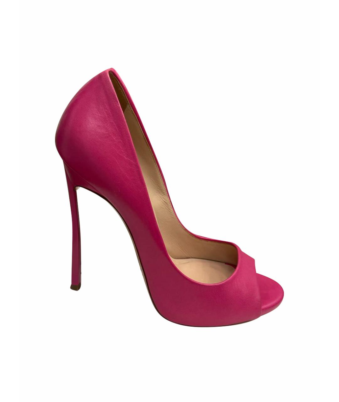 CASADEI Розовые кожаные туфли, фото 1