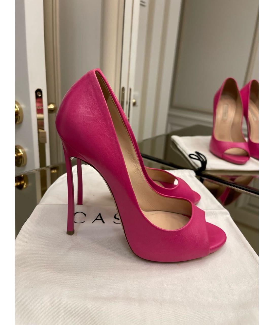 CASADEI Розовые кожаные туфли, фото 8