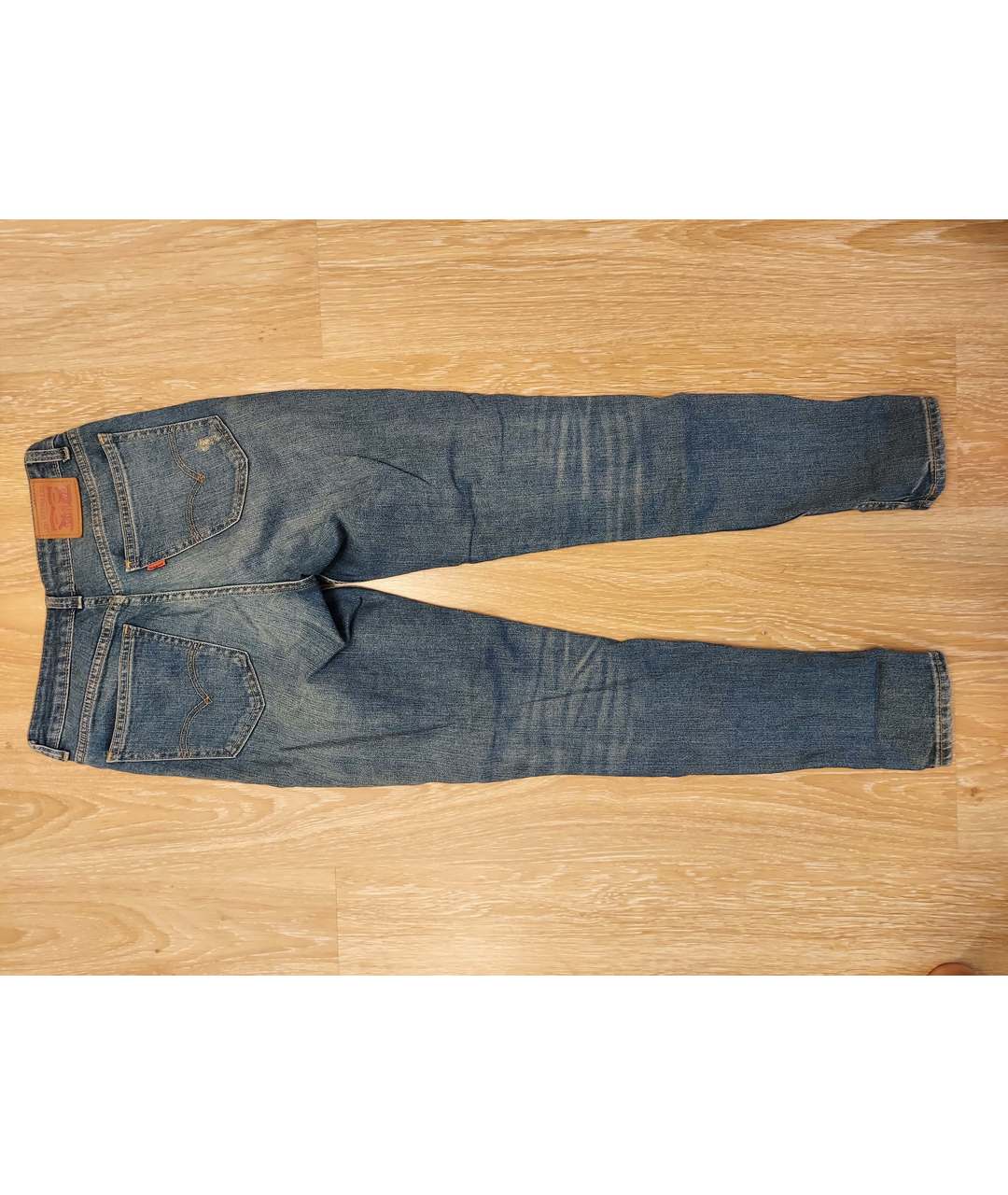 LEVI'S Синие хлопко-эластановые джинсы слим, фото 2