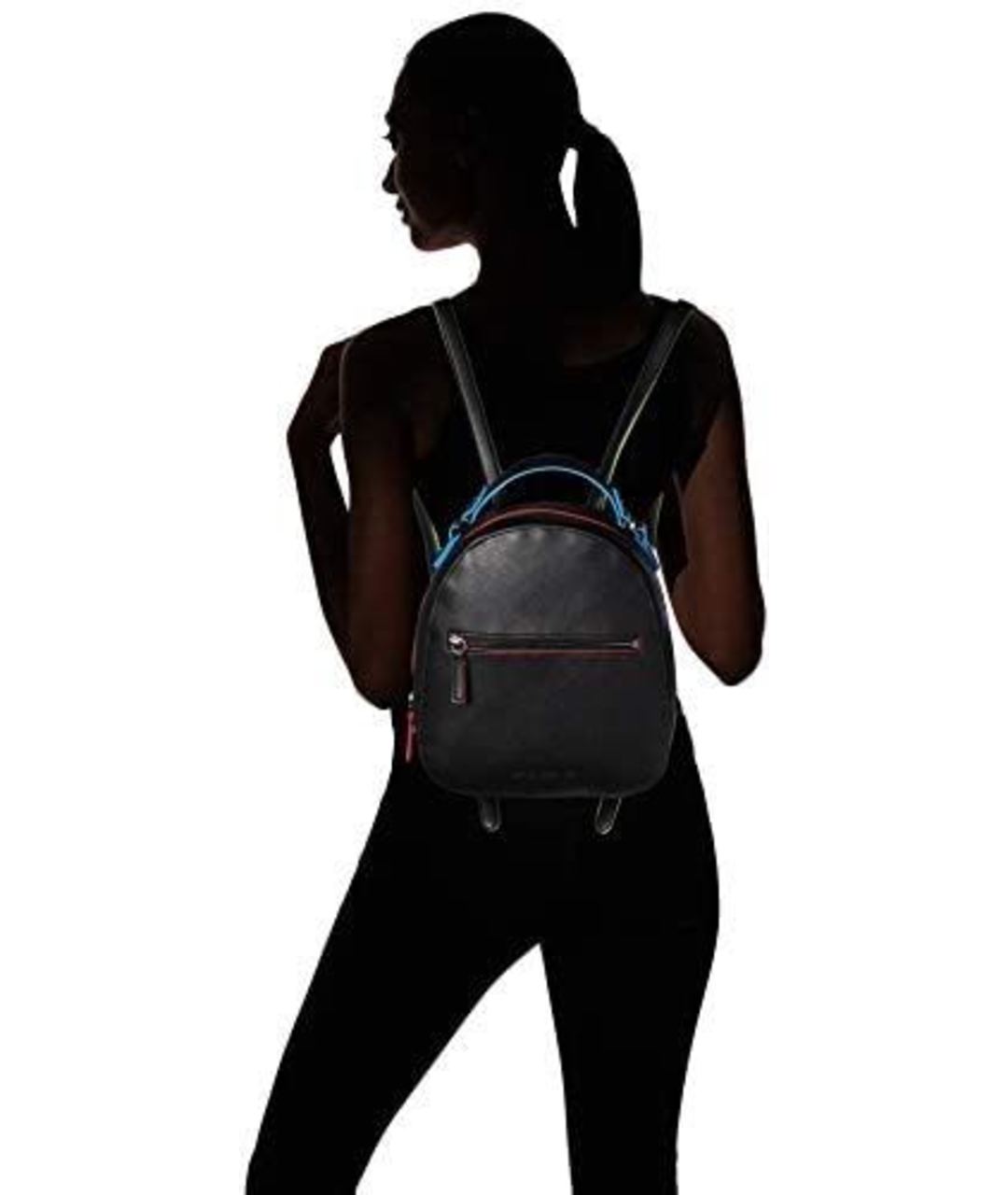 ARMANI EXCHANGE Черный рюкзак из искусственной кожи, фото 4