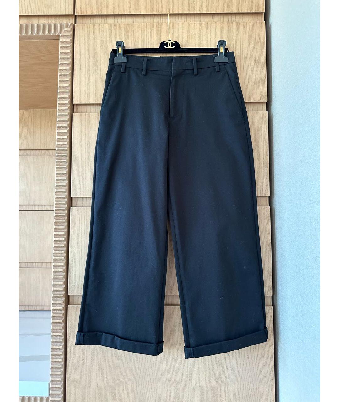 NO. 21 Черные хлопко-эластановые кюлоты, фото 6