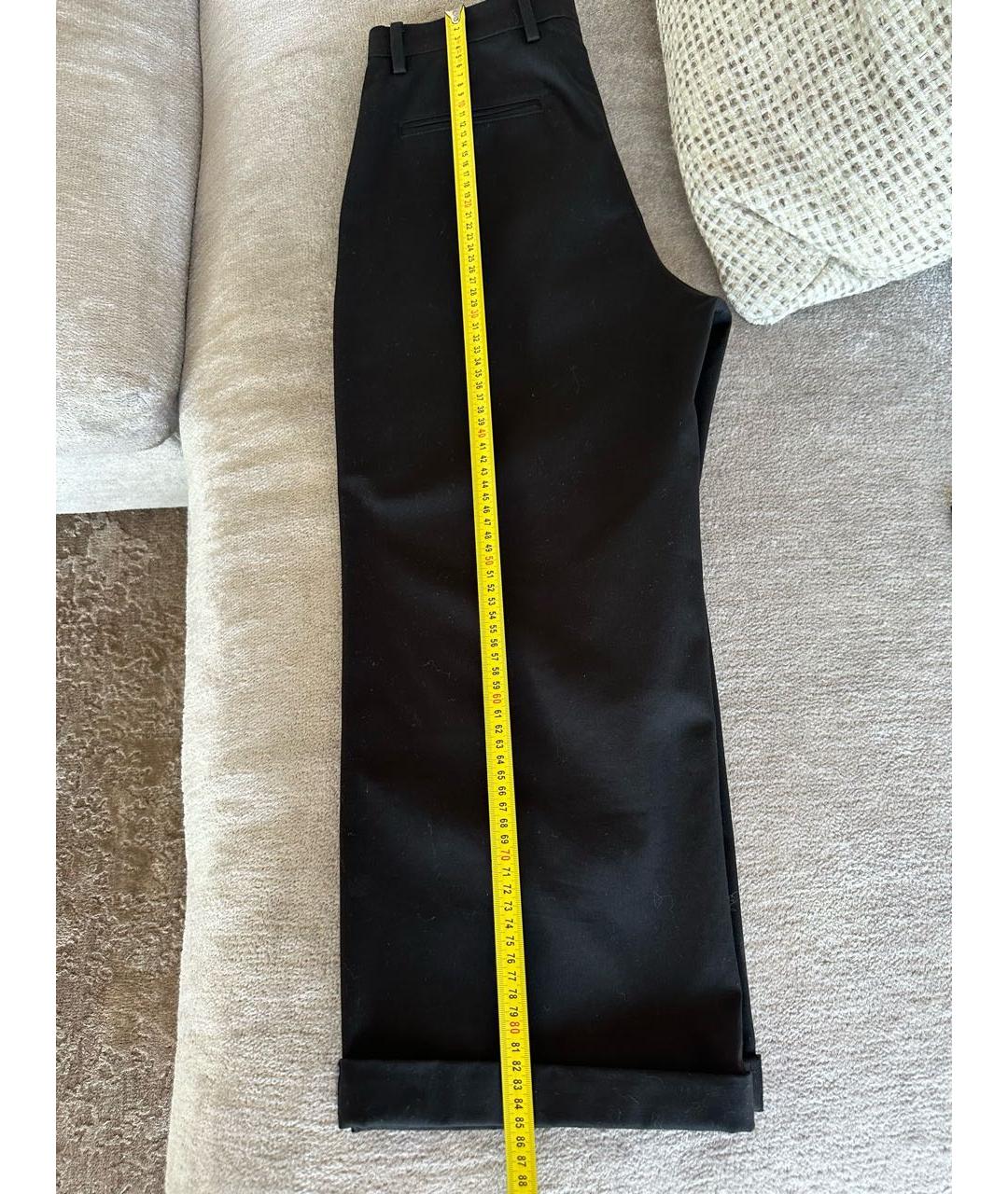 NO. 21 Черные хлопко-эластановые кюлоты, фото 5
