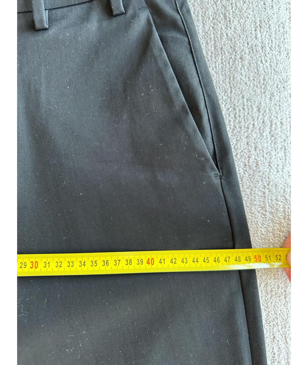 NO. 21 Черные хлопко-эластановые кюлоты, фото 4