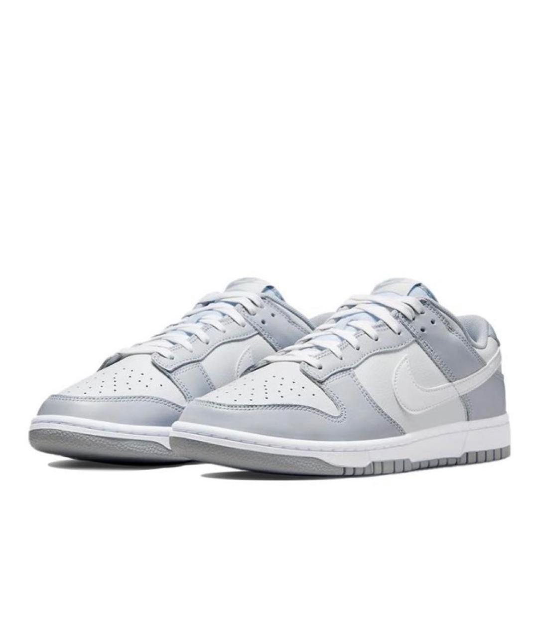 NIKE Серые кожаные кроссовки, фото 4