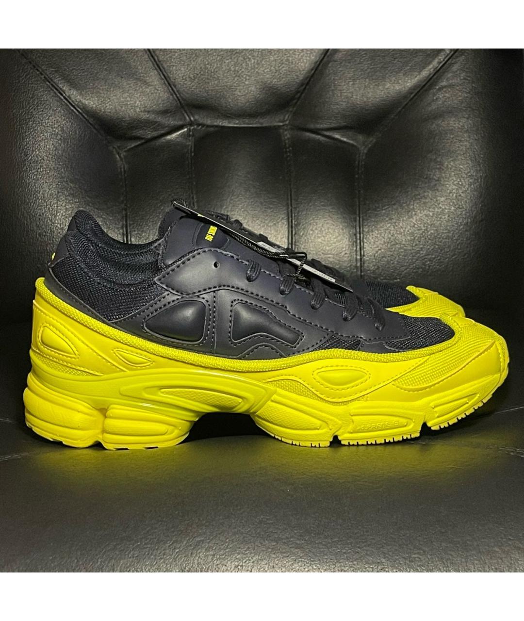 ADIDAS X RAF SIMONS Желтые кожаные низкие кроссовки / кеды, фото 9