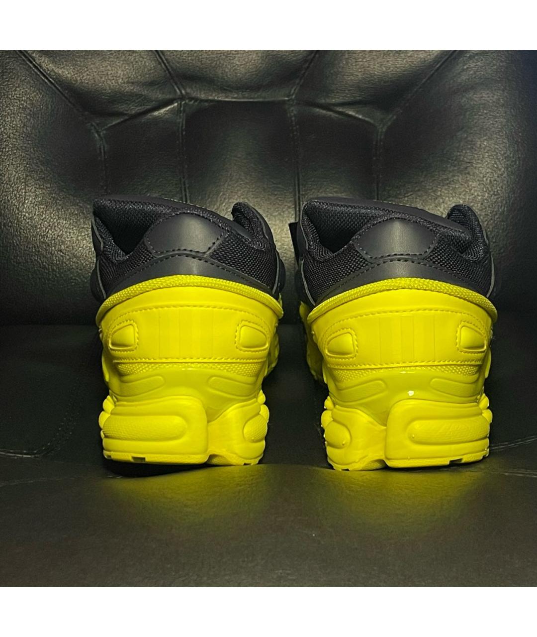 ADIDAS X RAF SIMONS Желтые кожаные низкие кроссовки / кеды, фото 2