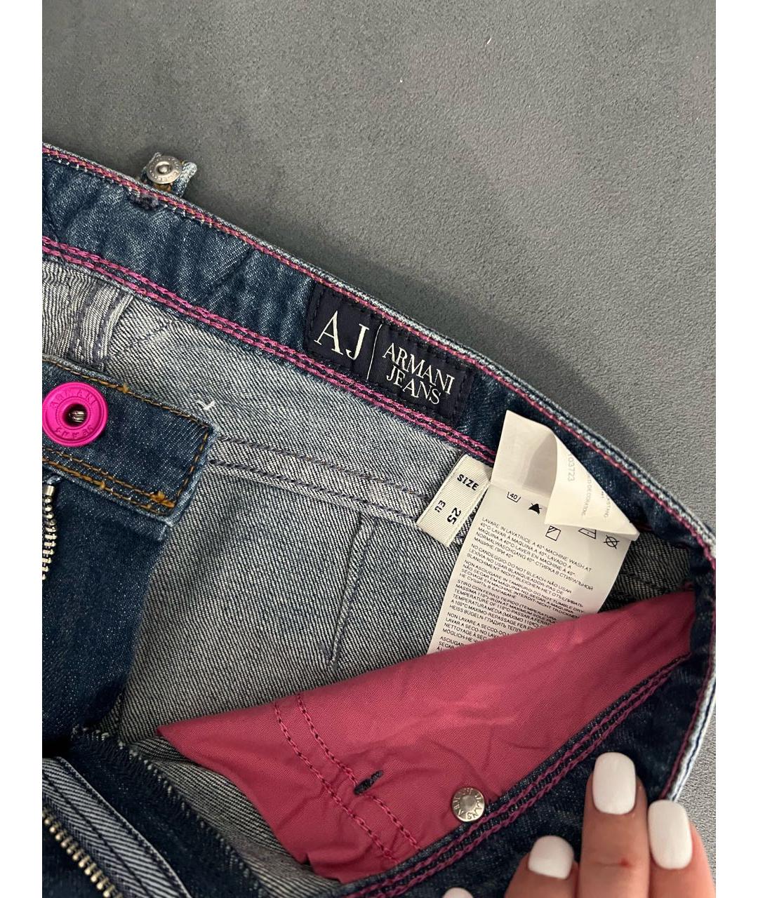 ARMANI JEANS Синие капри, фото 3