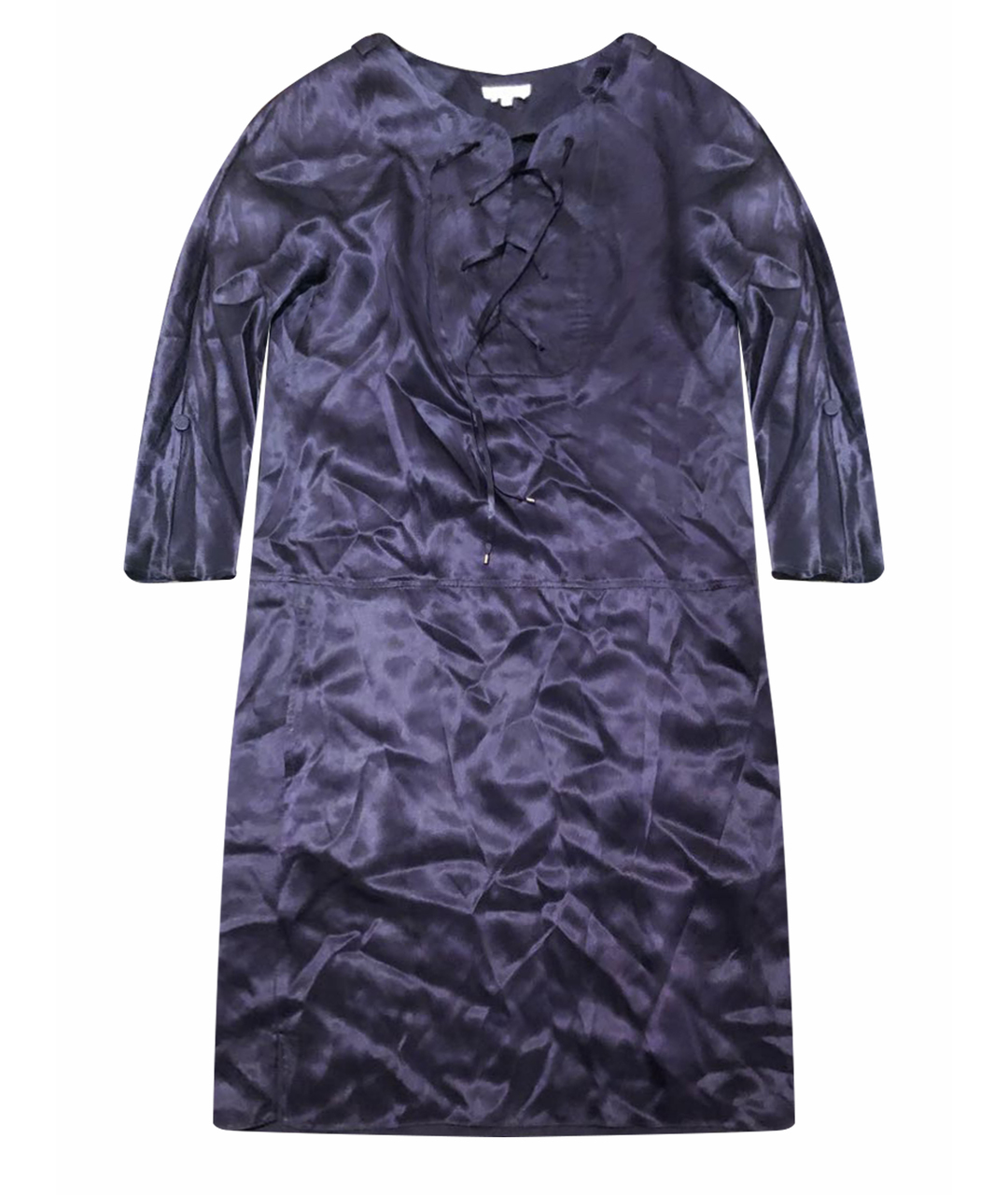 PAULE KA Фиолетовое шелковое платье, фото 1