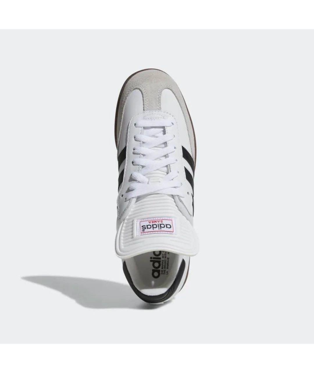 ADIDAS Белые кожаные кроссовки, фото 4