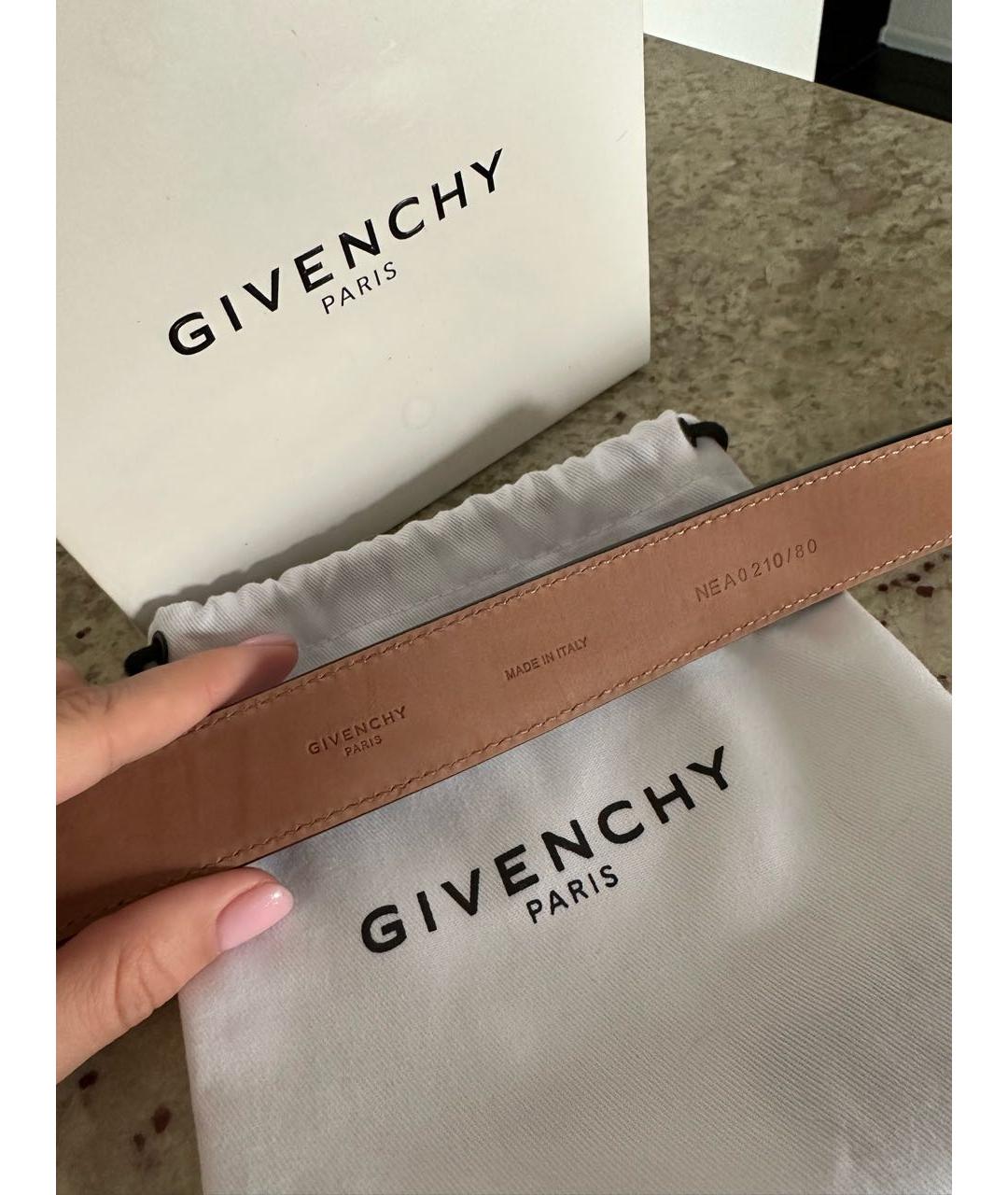 GIVENCHY Синий кожаный ремень, фото 5