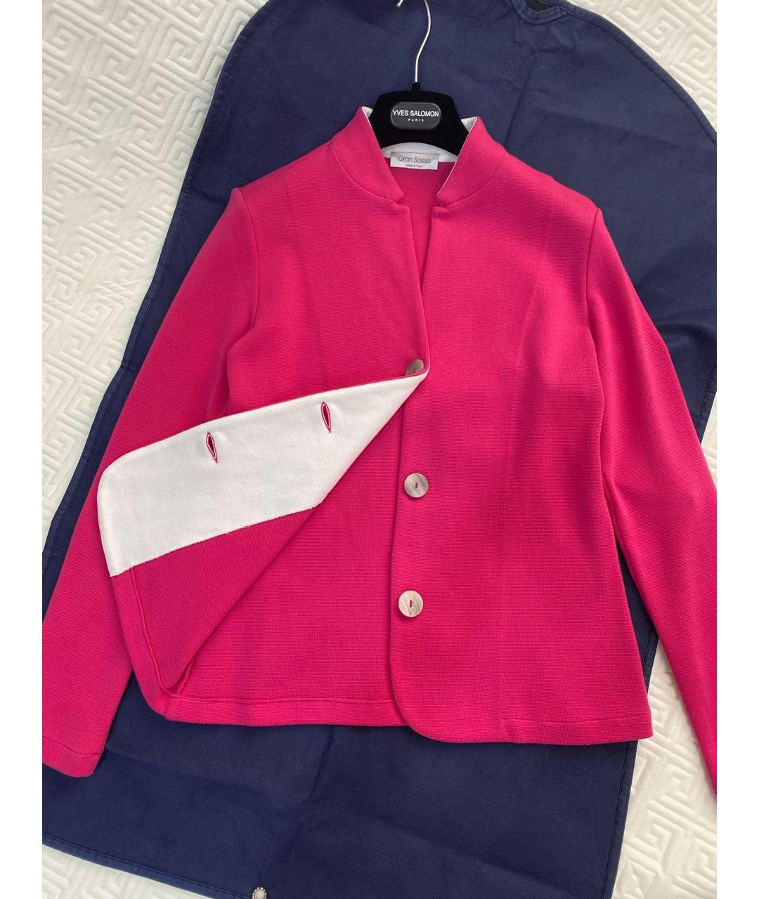 GRAN SASSO Розовый хлопковый жакет/пиджак, фото 4