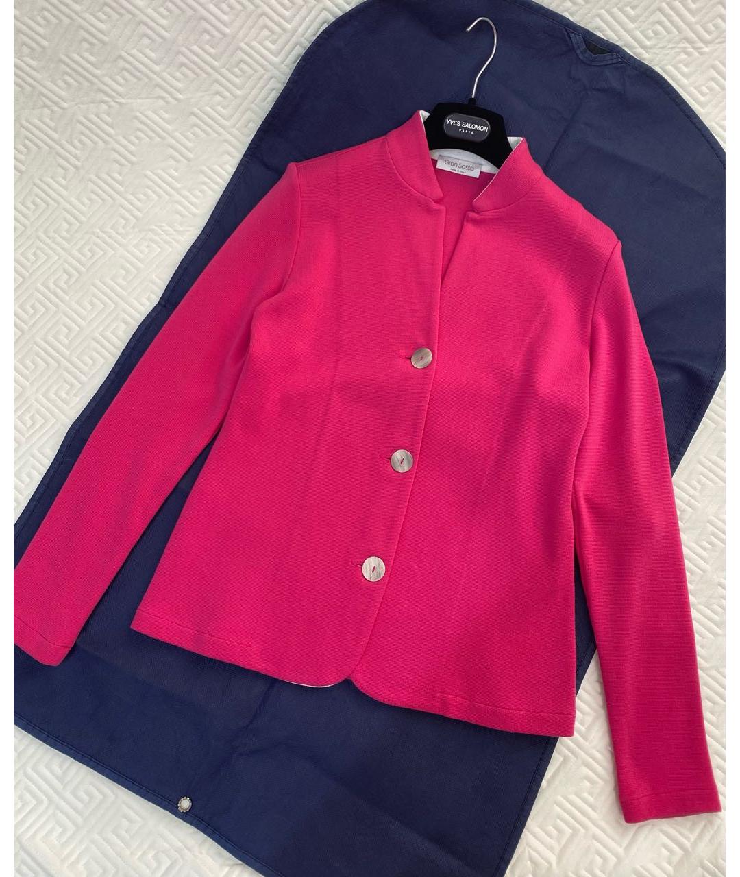 GRAN SASSO Розовый хлопковый жакет/пиджак, фото 7