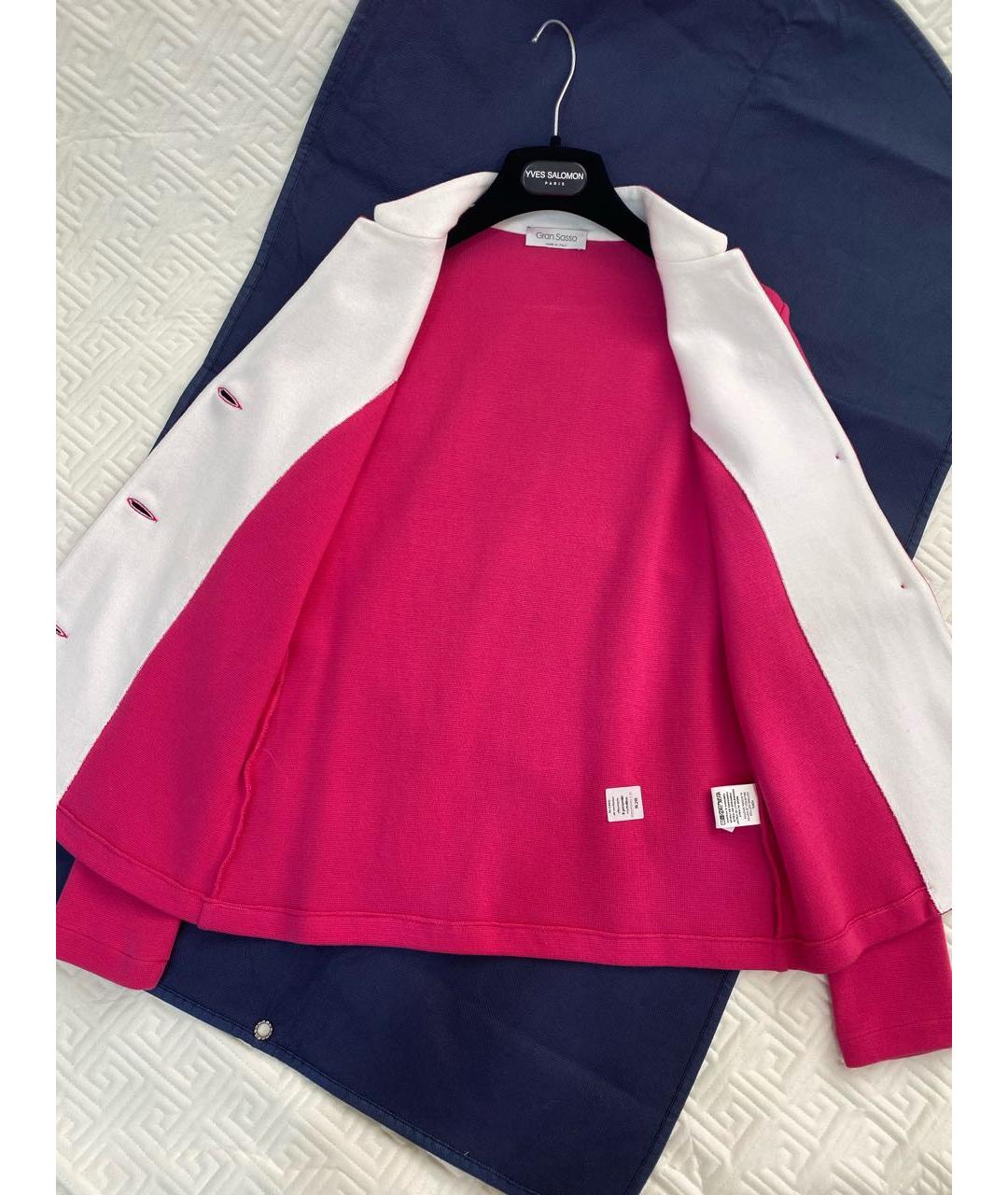 GRAN SASSO Розовый хлопковый жакет/пиджак, фото 5