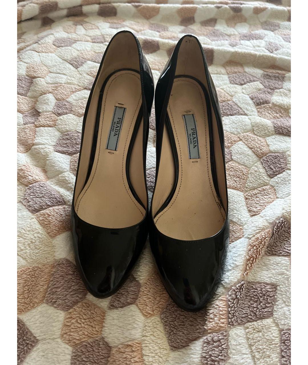 PRADA Черные туфли из лакированной кожи, фото 2