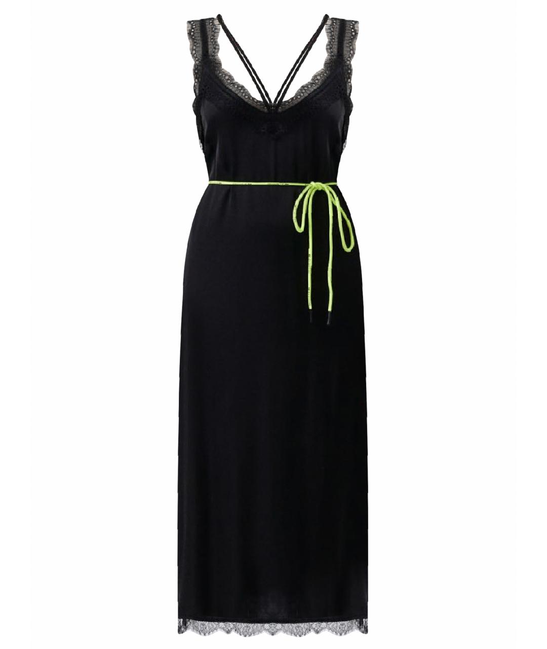 TWIN-SET Черное вискозное платье, фото 1
