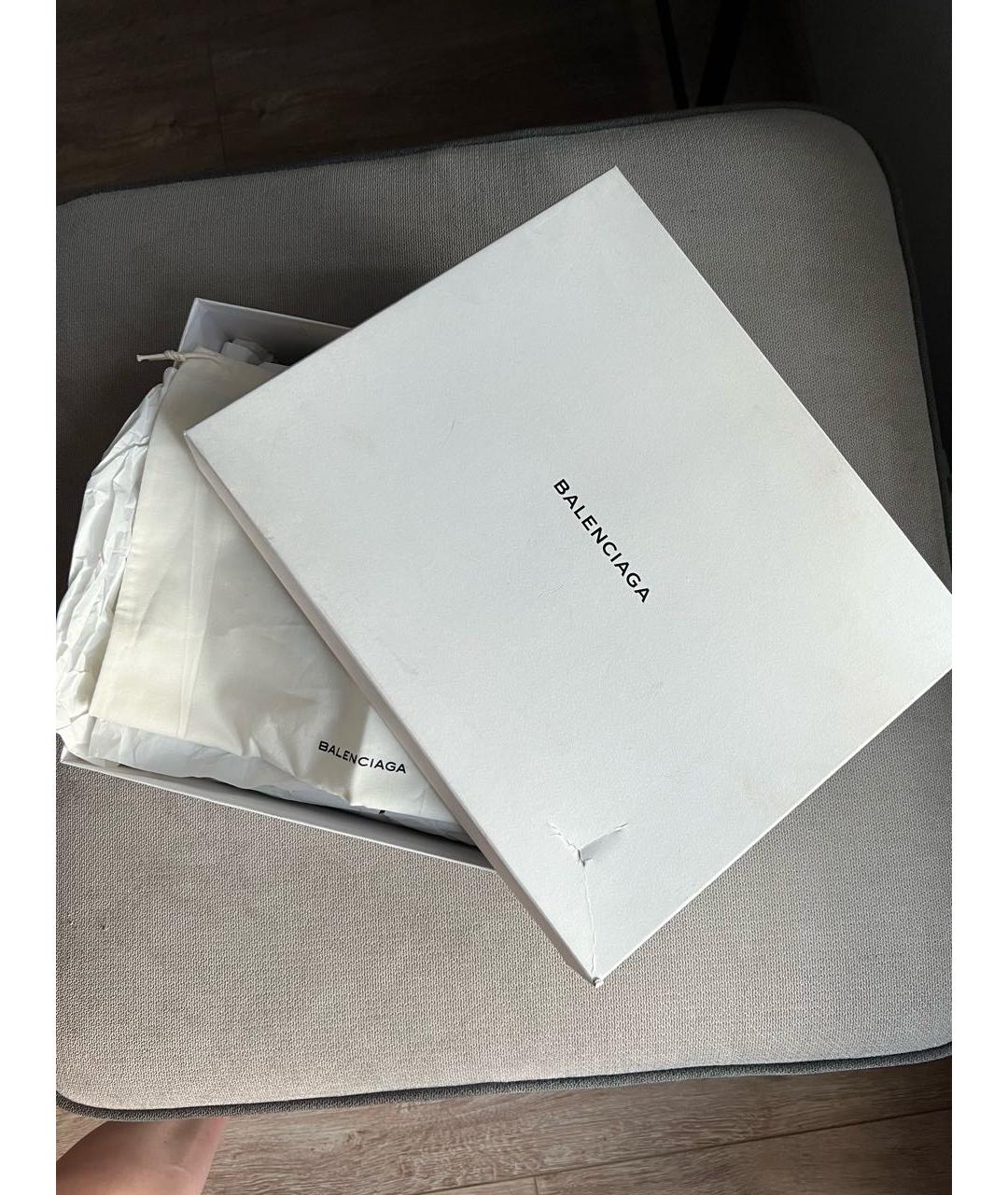 BALENCIAGA Черные кожаные ботинки, фото 6