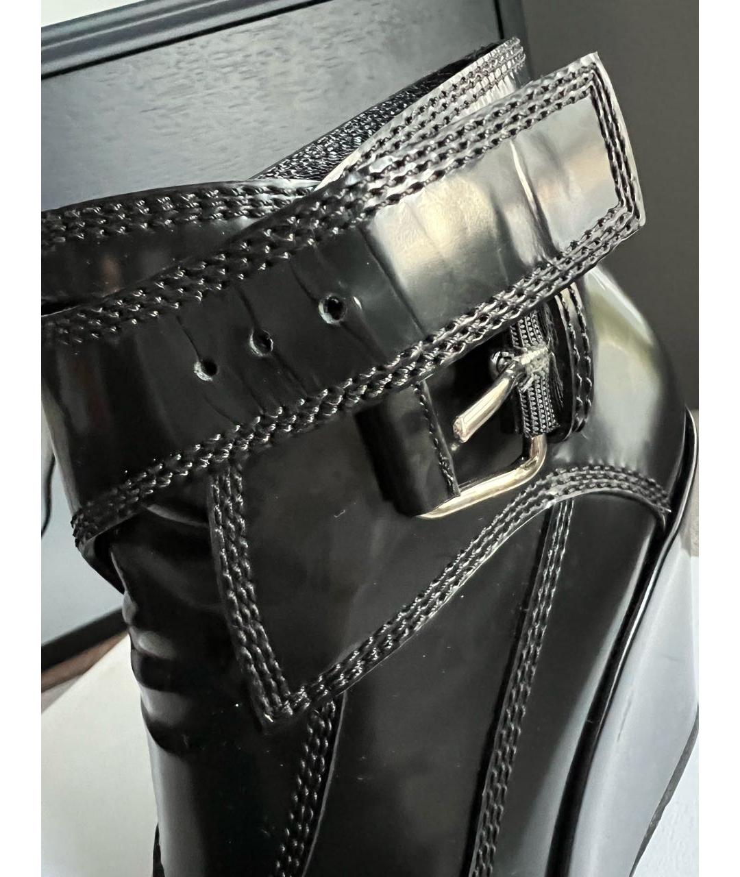 BALENCIAGA Черные кожаные ботинки, фото 7