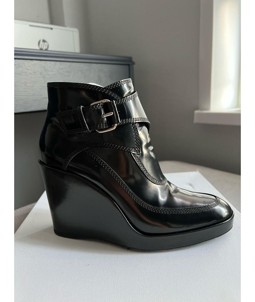 BALENCIAGA Черные кожаные ботинки, фото 9