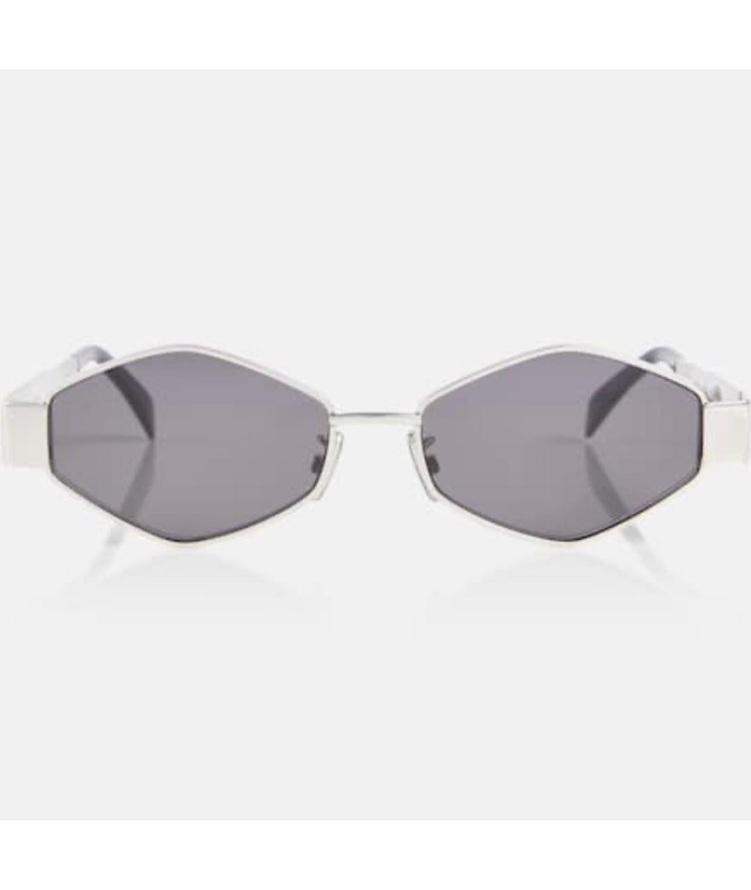 CELINE PRE-OWNED Серебряные солнцезащитные очки, фото 4
