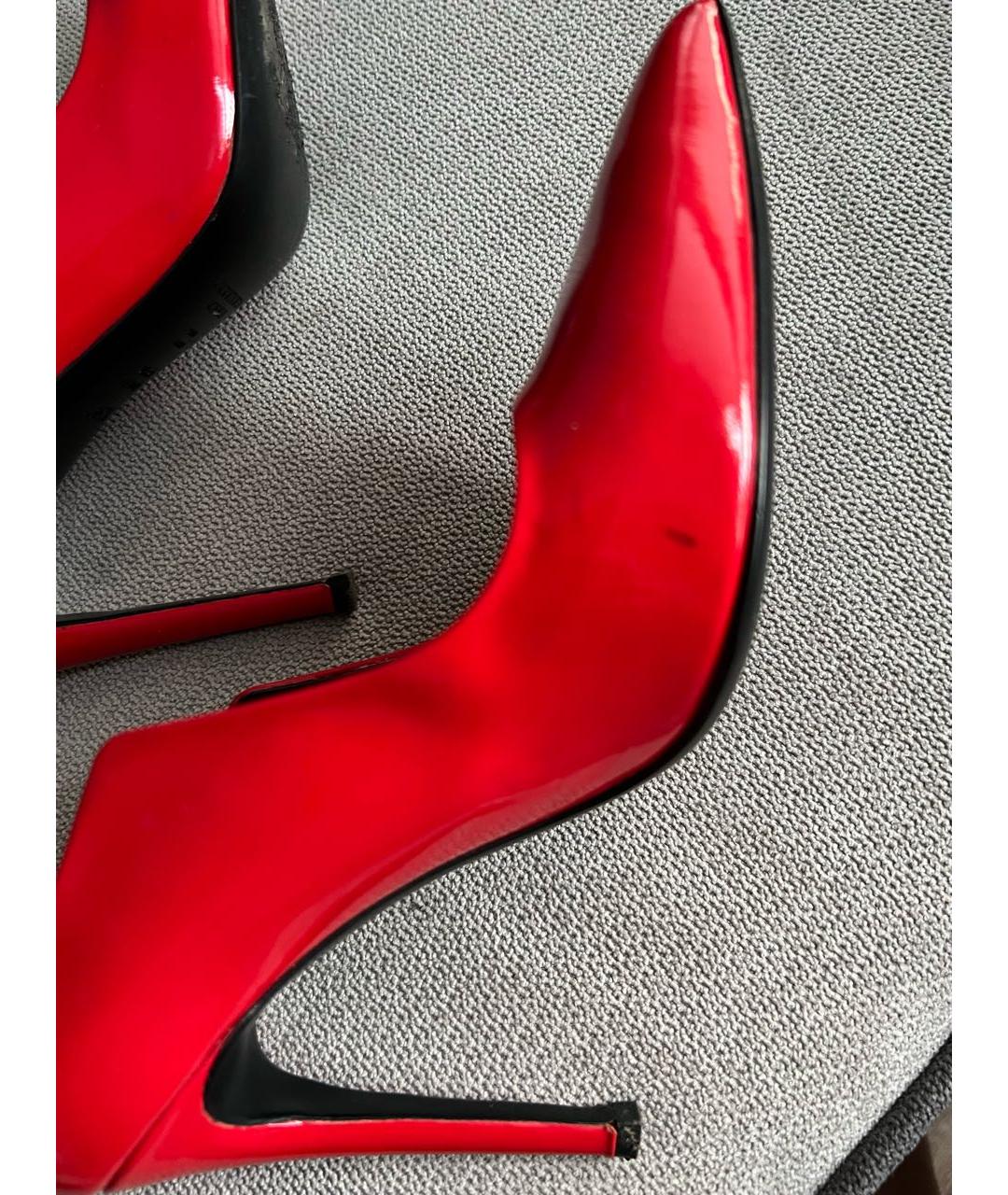 GIAN MARCO LORENZI Красные туфли из лакированной кожи, фото 5