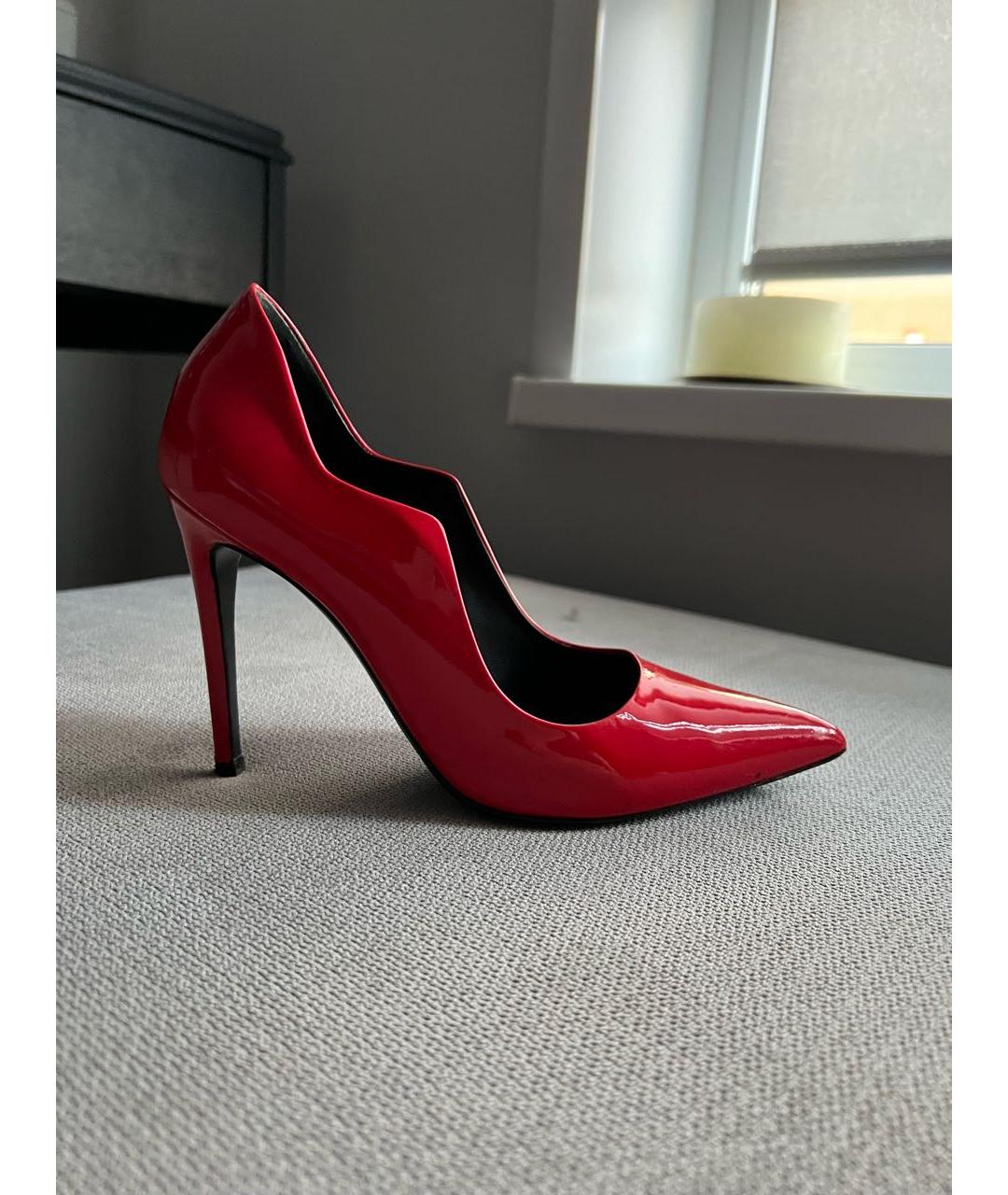 GIAN MARCO LORENZI Красные туфли из лакированной кожи, фото 9