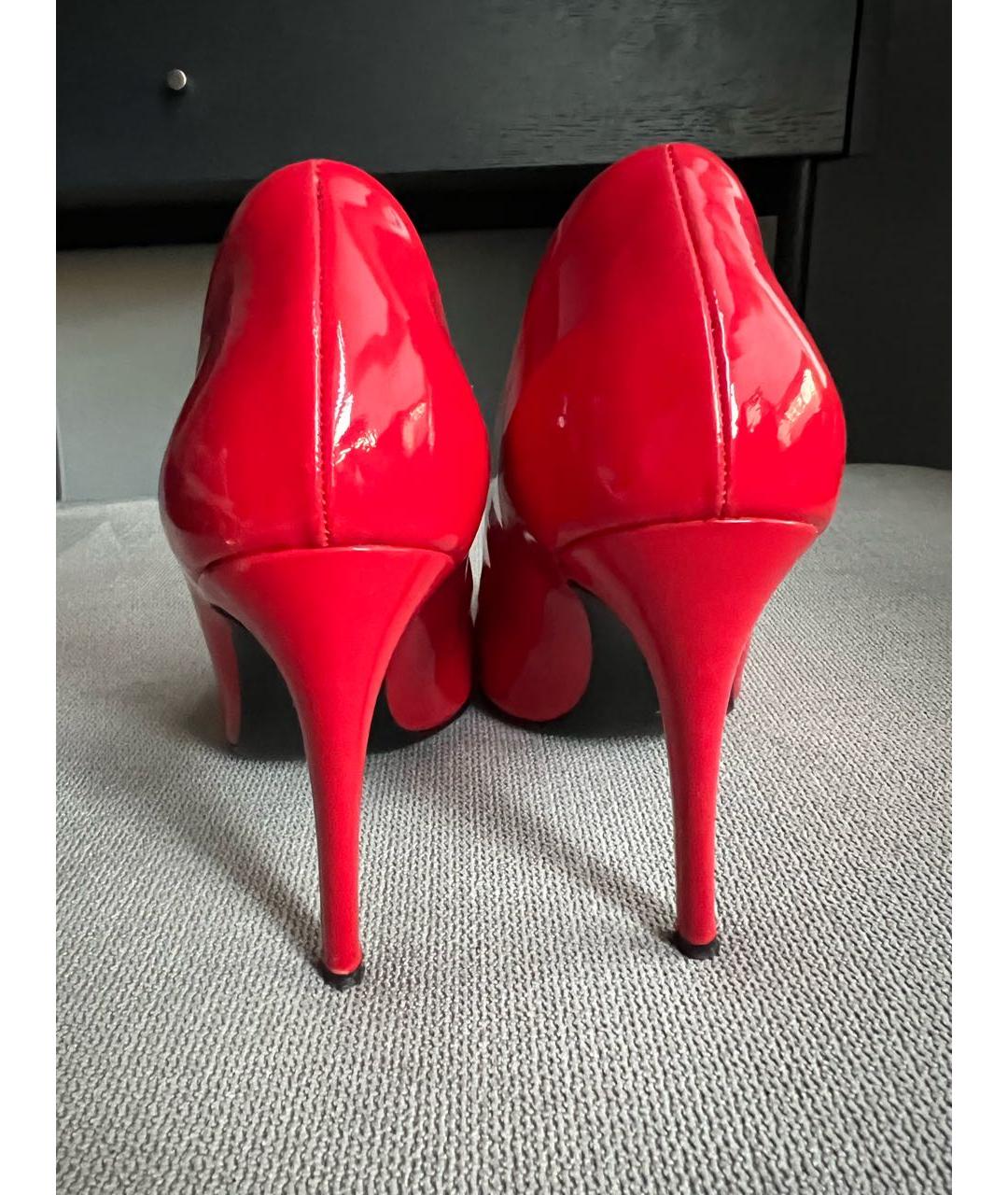 GIAN MARCO LORENZI Красные туфли из лакированной кожи, фото 4