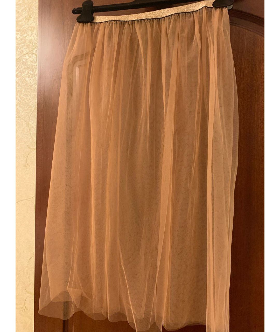ELISABETTA FRANCHI Бежевое вечернее платье, фото 8