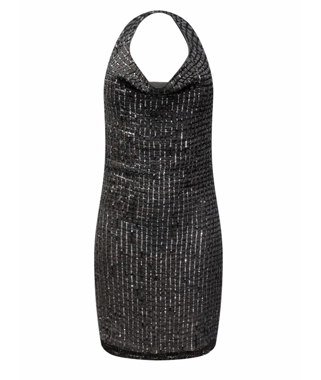 PATRIZIA PEPE Серебряное шелковое повседневное платье, фото 1
